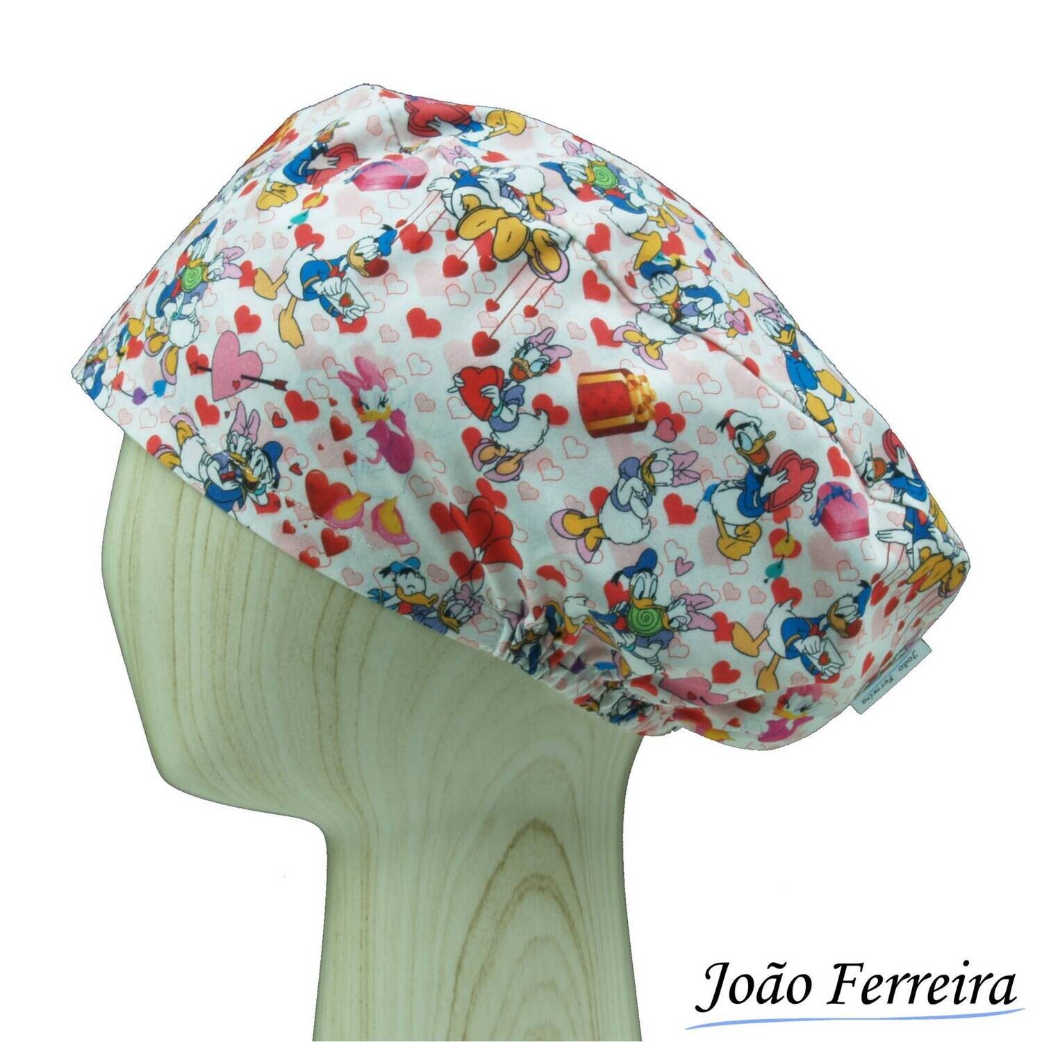 Gorro quirófano pelo largo Pato Donald y Daisy 1