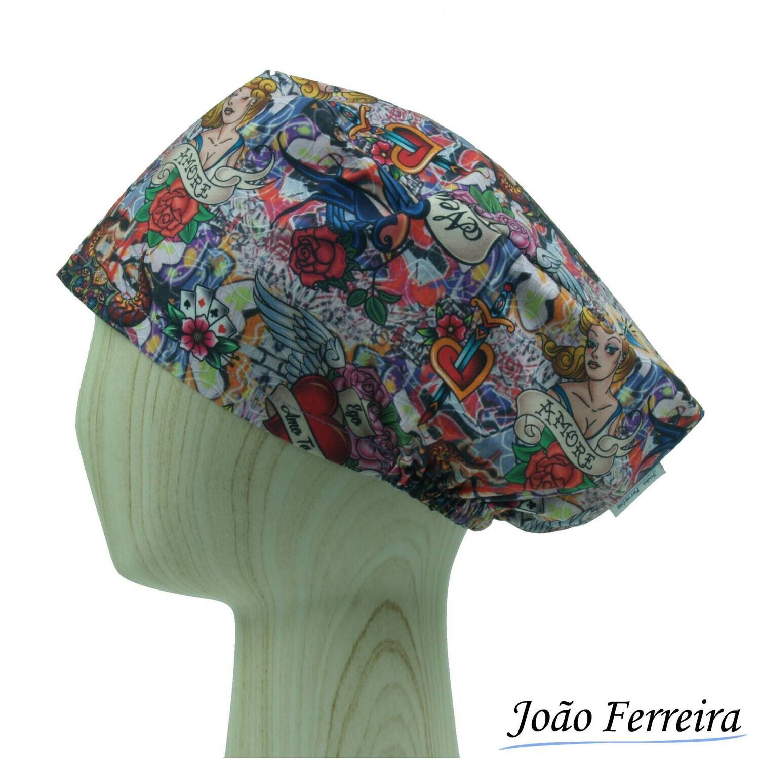 Gorro quirófano pelo largo Tatuajes 2