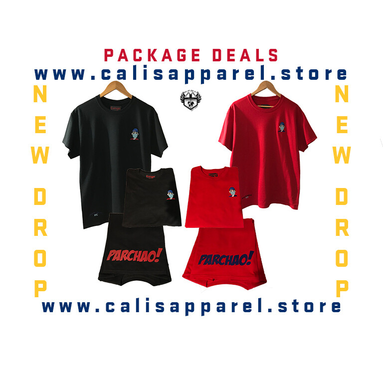 Package Deal Get Both The Red & Black Cali's apparel NYC x Kino Music Tapa Boca/ Parchao Unisex Crewneck Tees