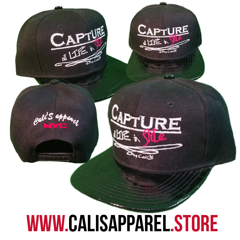 Capture all Life in Style Alligator Black | Black Under-BrimSnapBack