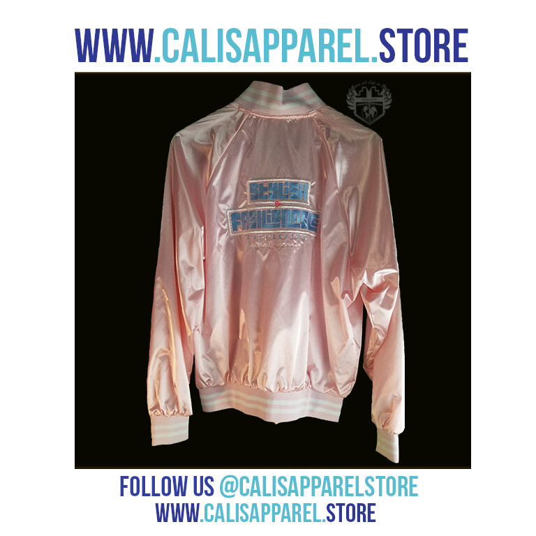 STYLISH & FASHIONABLE Unisex Striped Trim Satin Baseball Jacket STYLISH & FASHIONABLE Unisex Striped Trim Satin Baseball Jacket