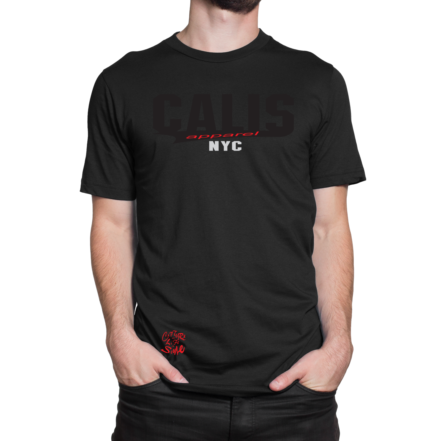 Cali's apparel NYC UNISEX Baseball Logo Crewneck tee