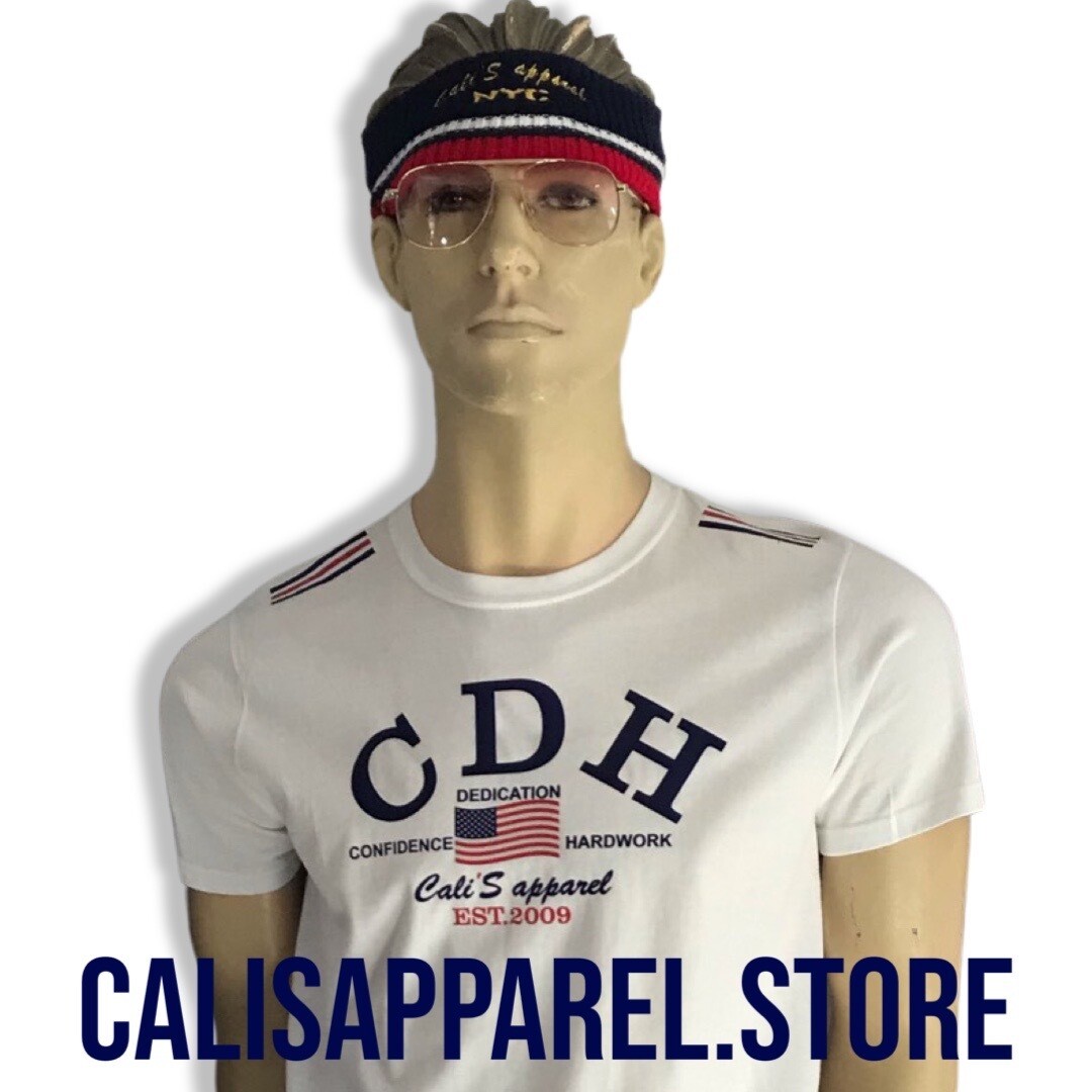 WHITE CDH ALL AMERICAN UNISEX CREWNECK TEE WHITE CDH ALL AMERICAN UNISEX CREWNECK TEE