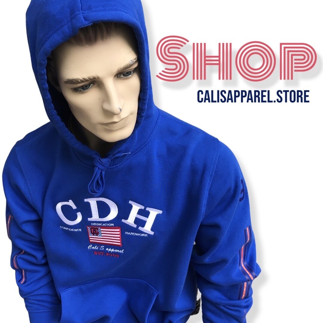 Cali's apparel NYC CDH ROYAL Pull Over Hoodie