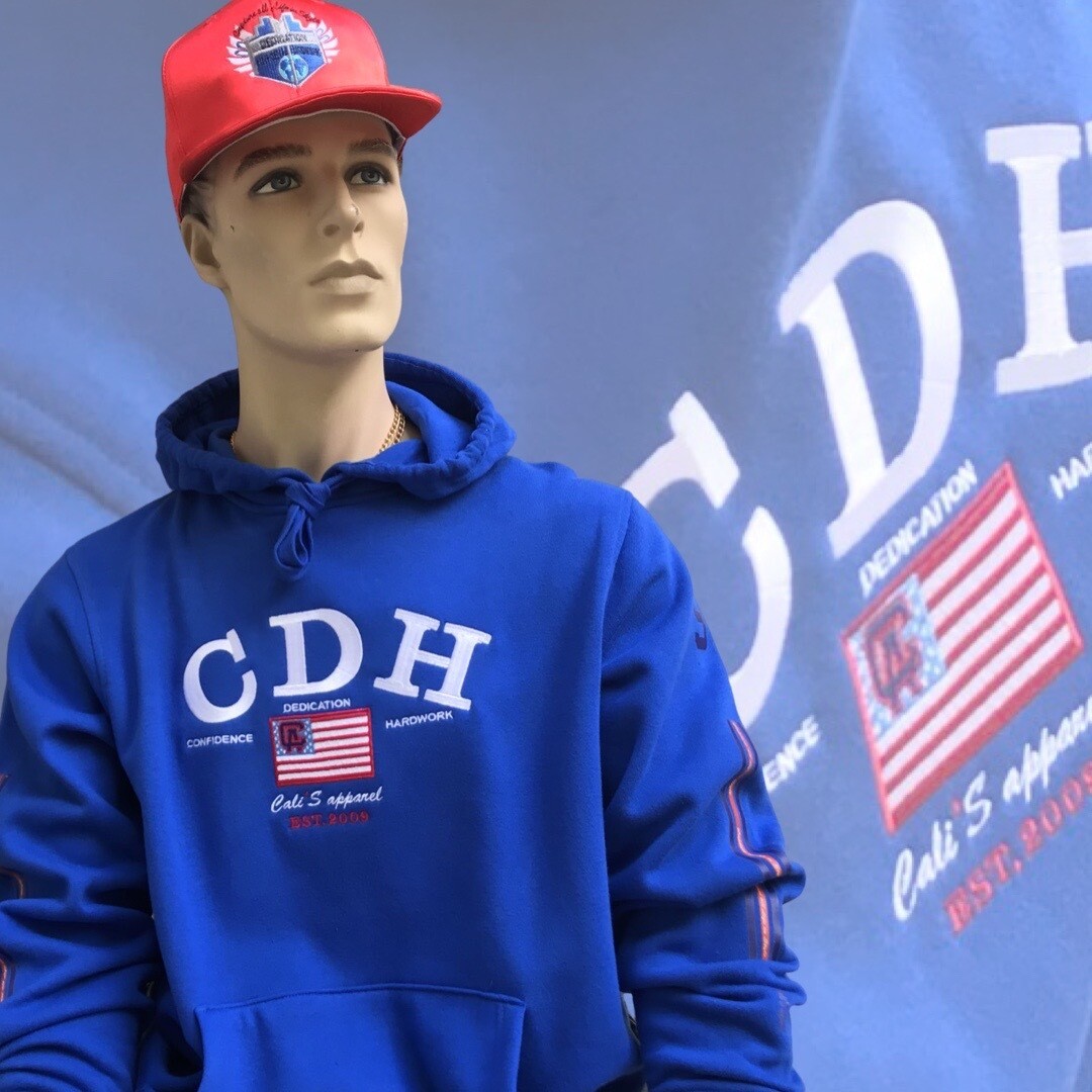 Cali's apparel NYC CDH ROYAL Pull Over Hoodie