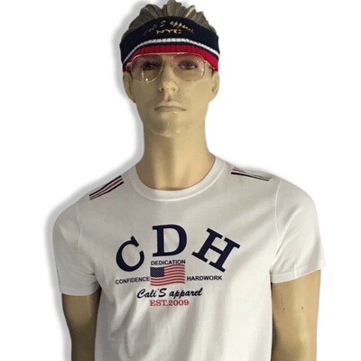 WHITE CDH ALL AMERICAN UNISEX CREWNECK TEE WHITE CDH ALL AMERICAN UNISEX CREWNECK TEE