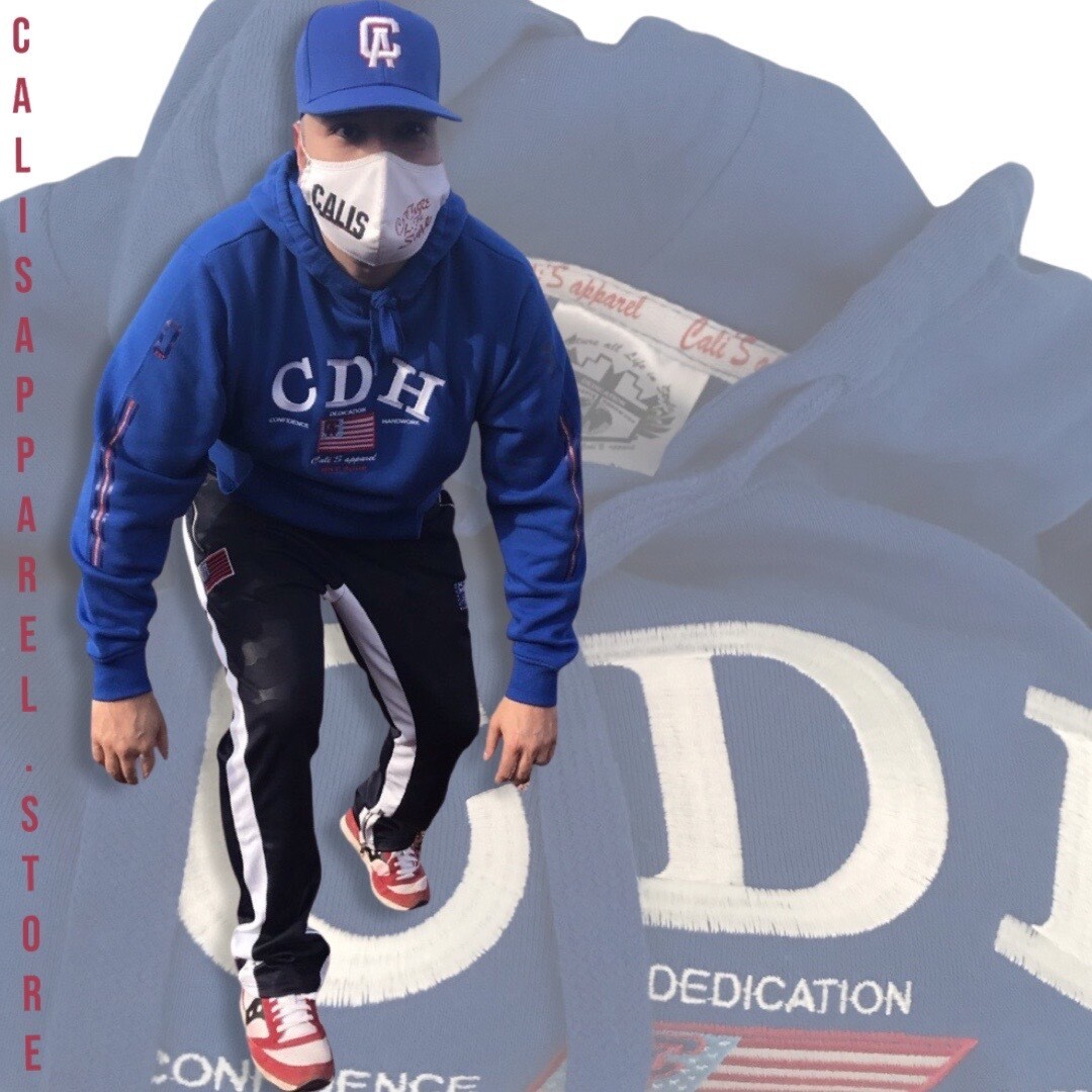 Cali's apparel NYC CDH ROYAL Pull Over Hoodie