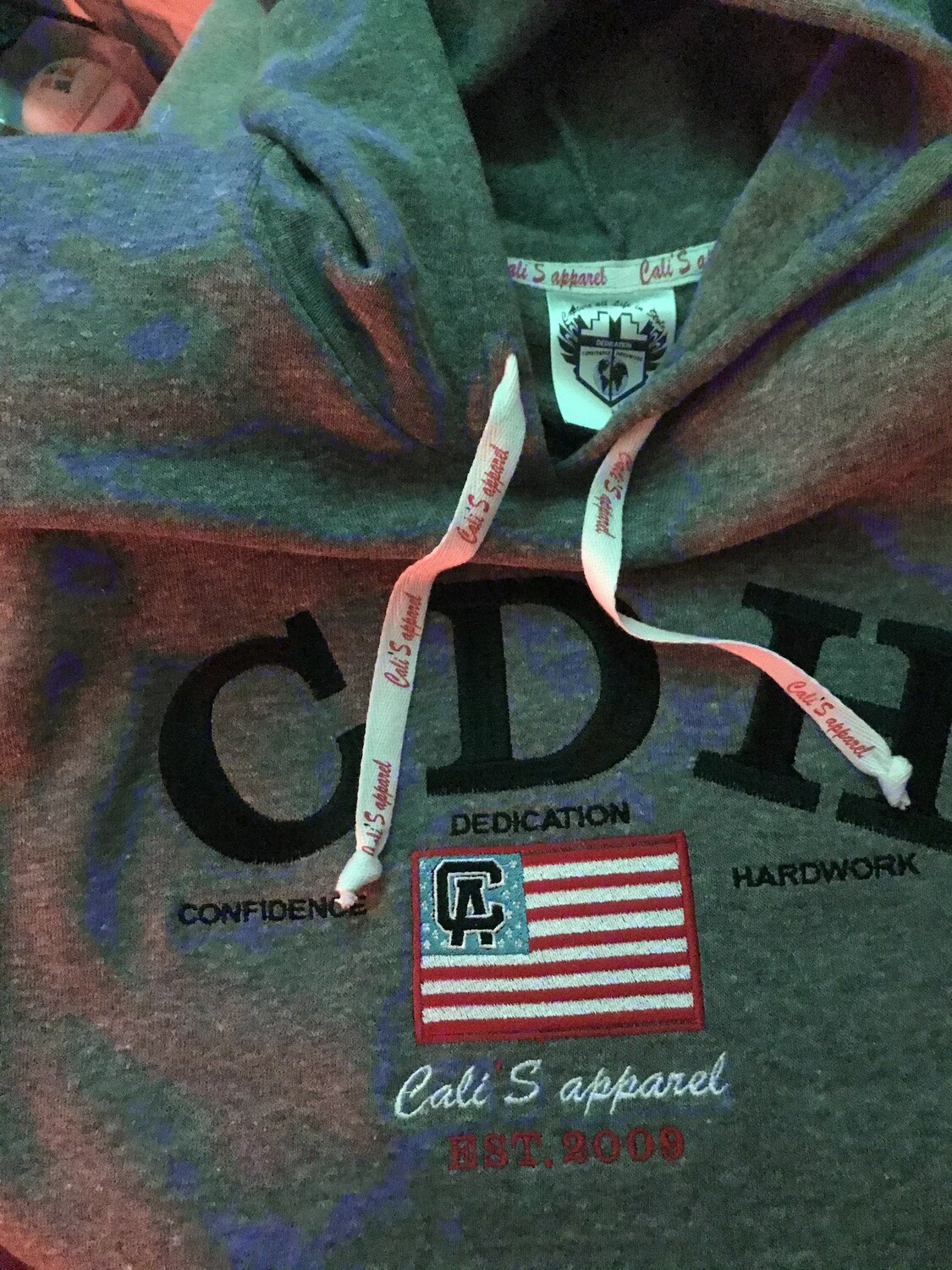 Cali's apparel NYC Unisex All American Heather Short sleeve CDH Hoodie Cali's apparel NYC Unisex All American Heather Short sleeve CDH Hoodie