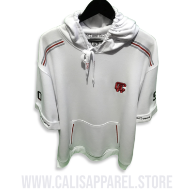 Cali's apparel NYC 5 Star CDH White Pullover 
Signature Shortsleeve Hoodie