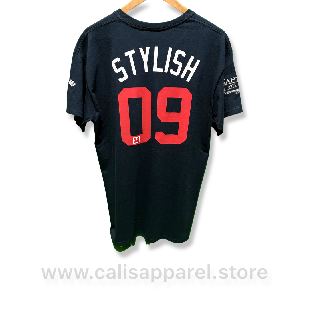 Cali's apparel NYC Black unisex STYLISH EST.2009 Heavy Crewneck Tee Cali's apparel NYC Black unisex STYLISH EST.2009 Heavy Crewneck Tee