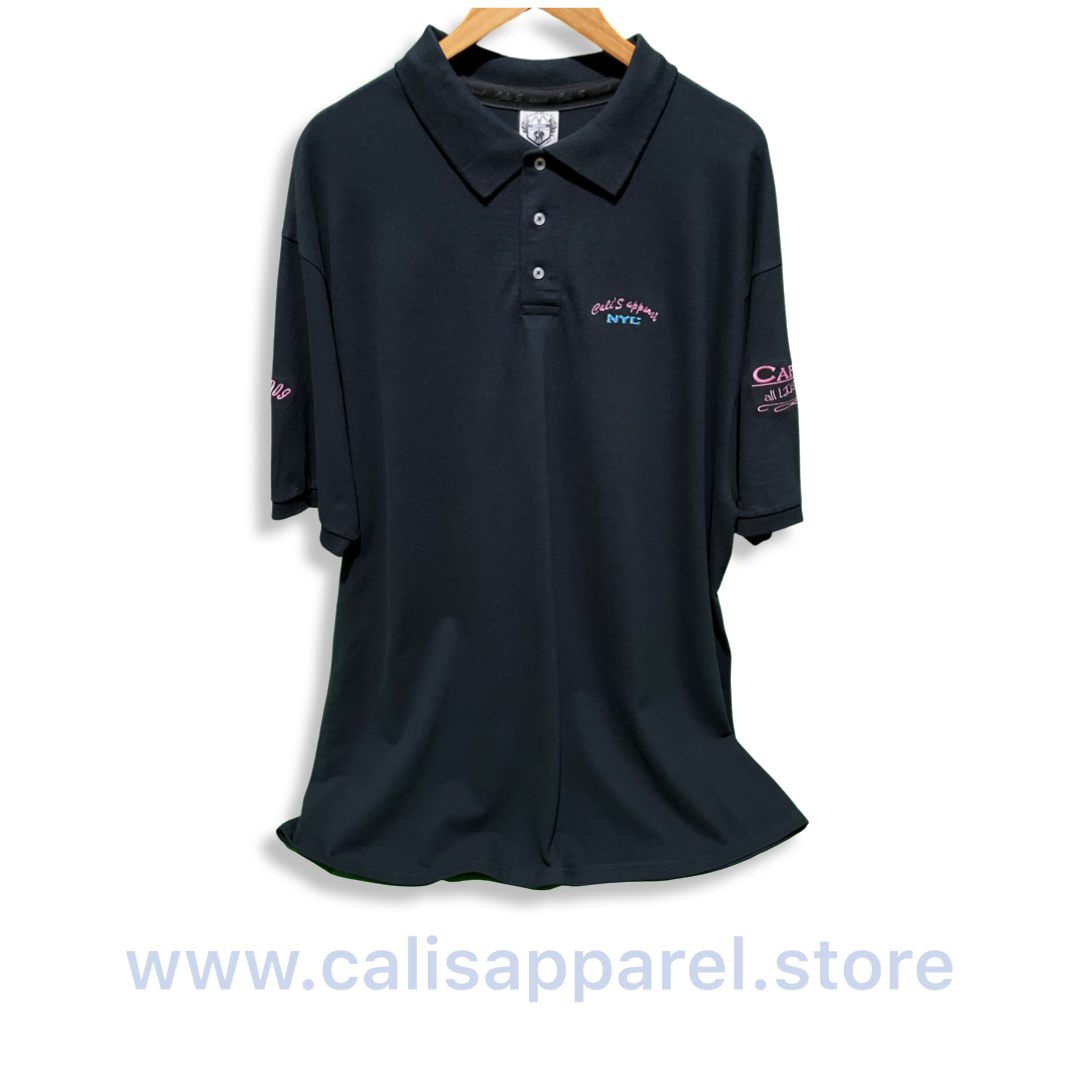 Cali’s apparel NYC Unisex Black Miami Polo Cali’s apparel NYC Unisex Black Miami Polo