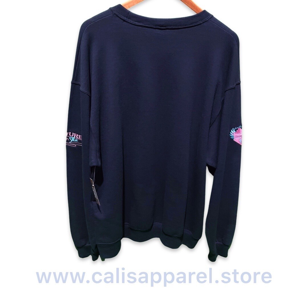 Cali’s apparel Unisex Black Classic Steelo Miami Drop Sweatshirt Cali’s apparel Unisex Black Classic Steelo Miami Drop Sweatshirt