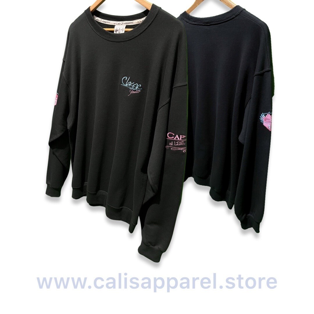 Cali’s apparel Unisex Black Classic Steelo Miami Drop Sweatshirt