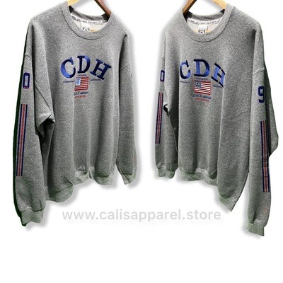 Cali's apparel CDH 
ALL AMERICAN OXFORD UNISEX CREWNECK SWEATER