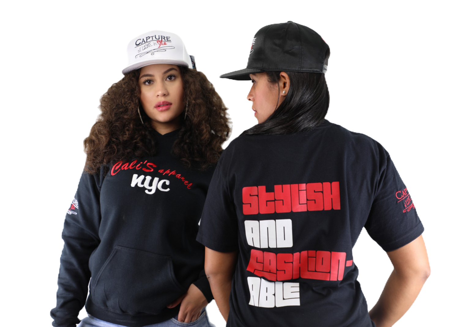 Cali’s apparel Unisex Black STYLiSH &amp; FASHiONABLE Light Crewneck Tee