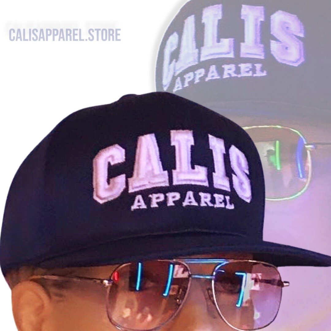 Cali's apparel Puff NAVY Faux Smooth Silk Snap Back Hat Cali's apparel Puff NAVY Faux Smooth Silk Snap Back Hat