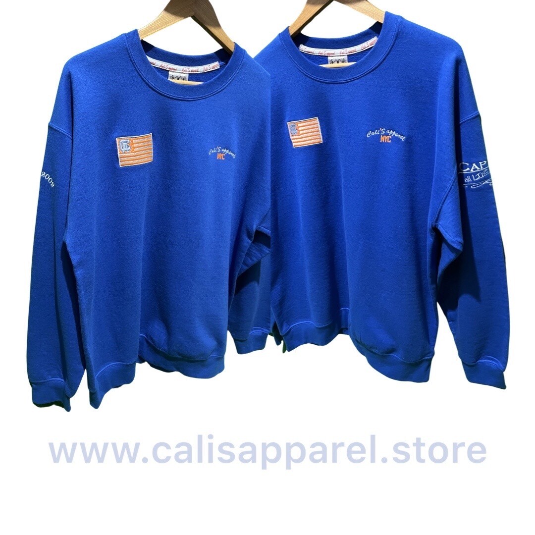 Cali’s apparel NYC Unisex Royal All American 9 Sweatshirt Cali’s apparel NYC Unisex Royal All American 9 Sweatshirt
