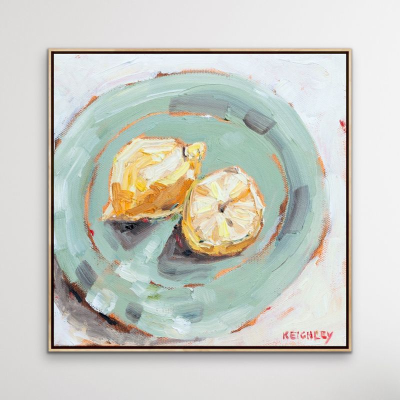 'Lemons on Mint Stoneware' Ltd Ed. Print