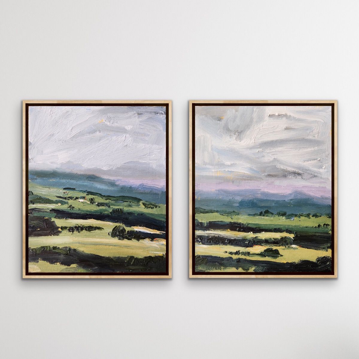 Whispers in Green, Diptych Whispers in Green, Diptych