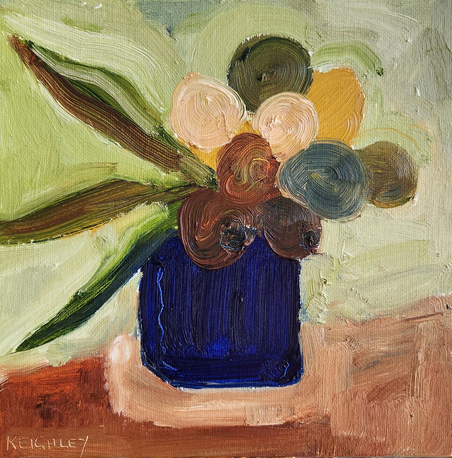 Gum Leaves in Blue Gum Leaves in Blue