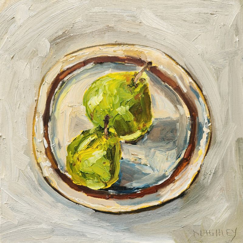 Vintage Plate & Pears