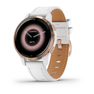 Garmin
Smartwatch
Venu 2S GPS Wi-Fi Rose Gold white Leather
Weiss/Roségold mit Schnellwechsel-Leder-Armband 18mm Weiss + Silikon-Armband