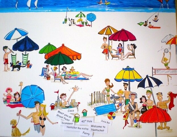 NANTUCKET BEACH ART PUZZLE #2