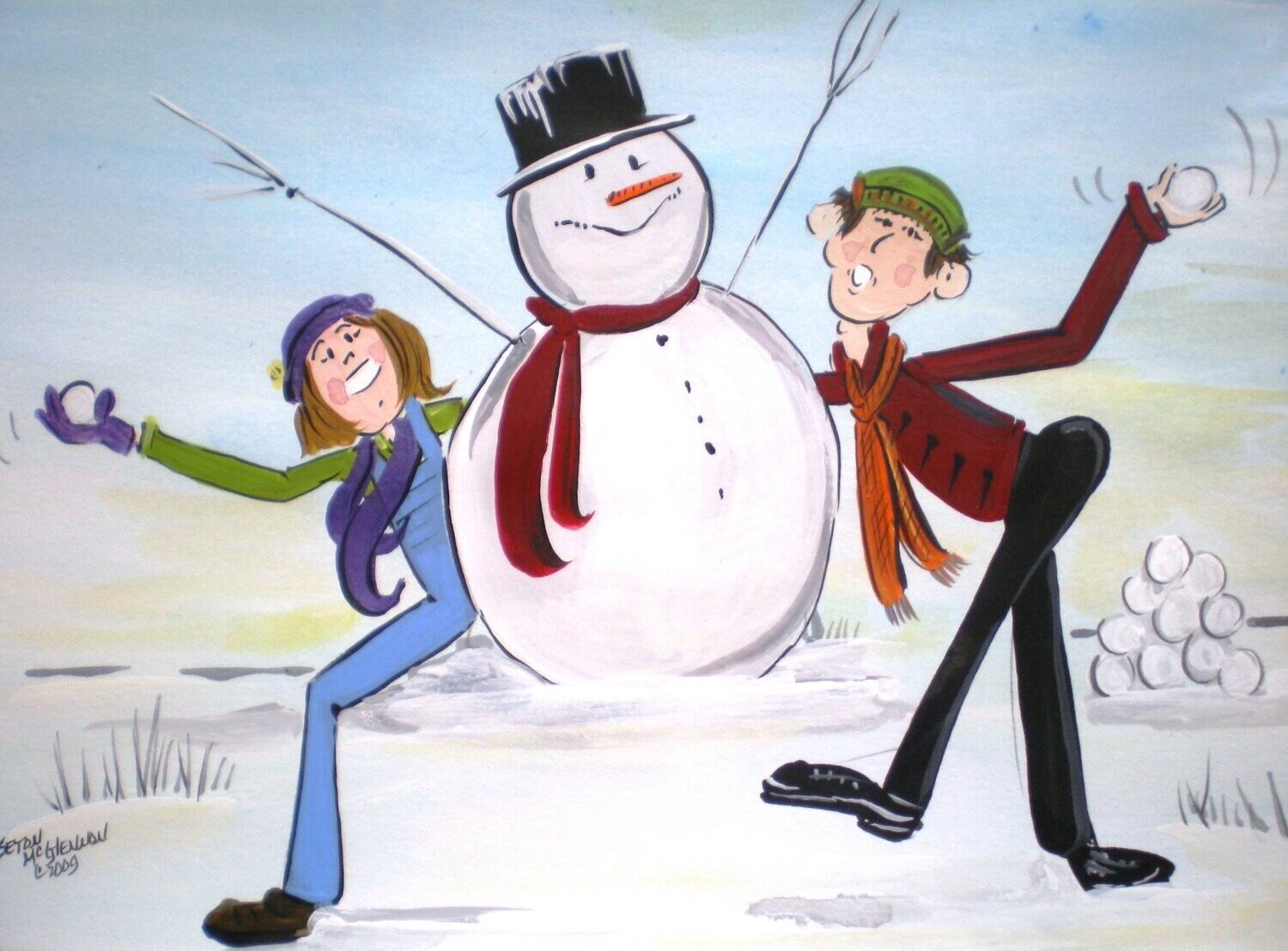 SNOWBALL FIGHT PUZZLE
