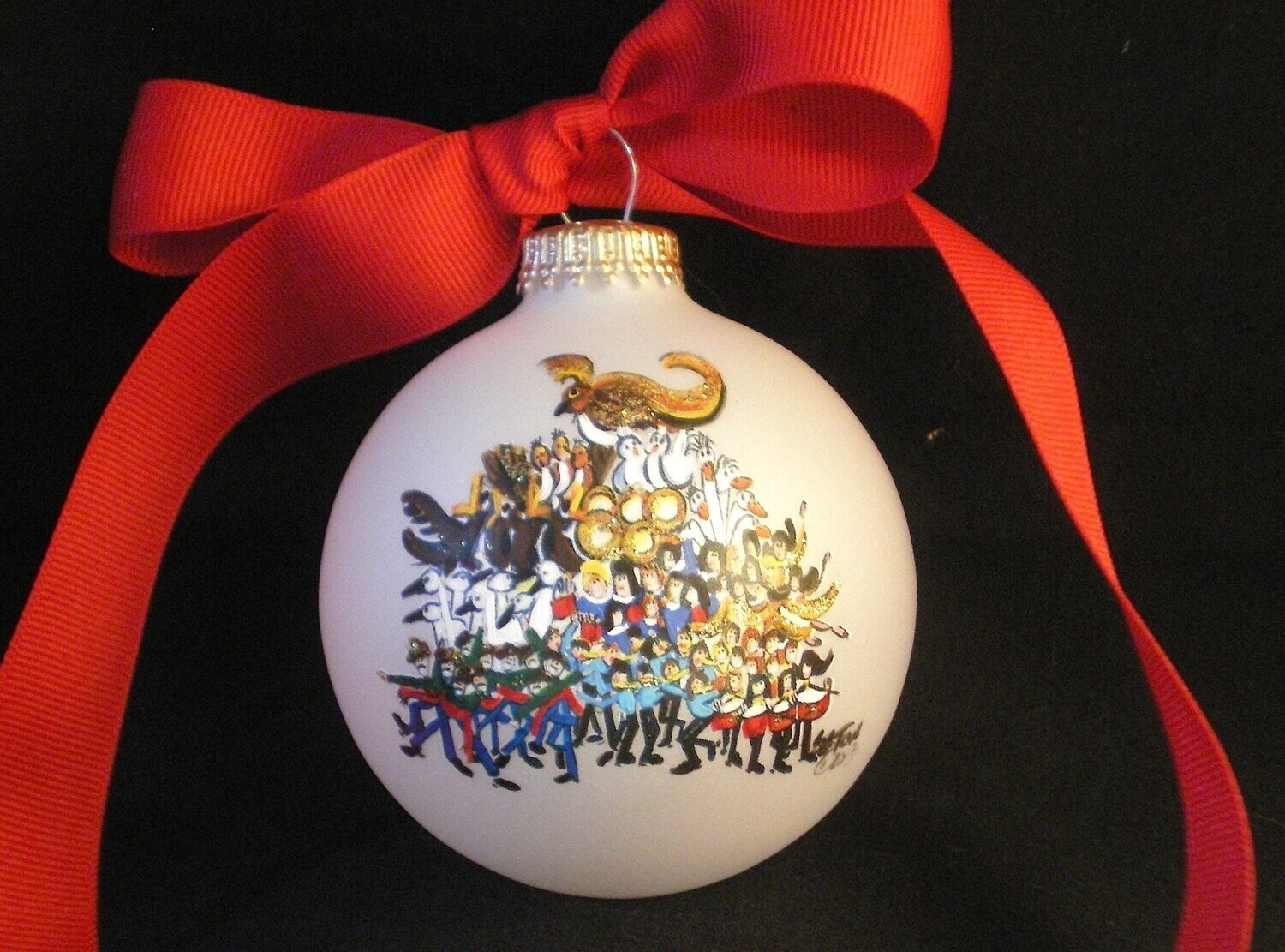 TWELVE DAYS OF CHRISTMAS ORNAMENT & MATCHING CARD