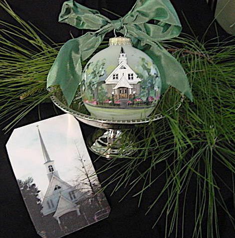 CHURCH ORNAMENT 3 1/4"