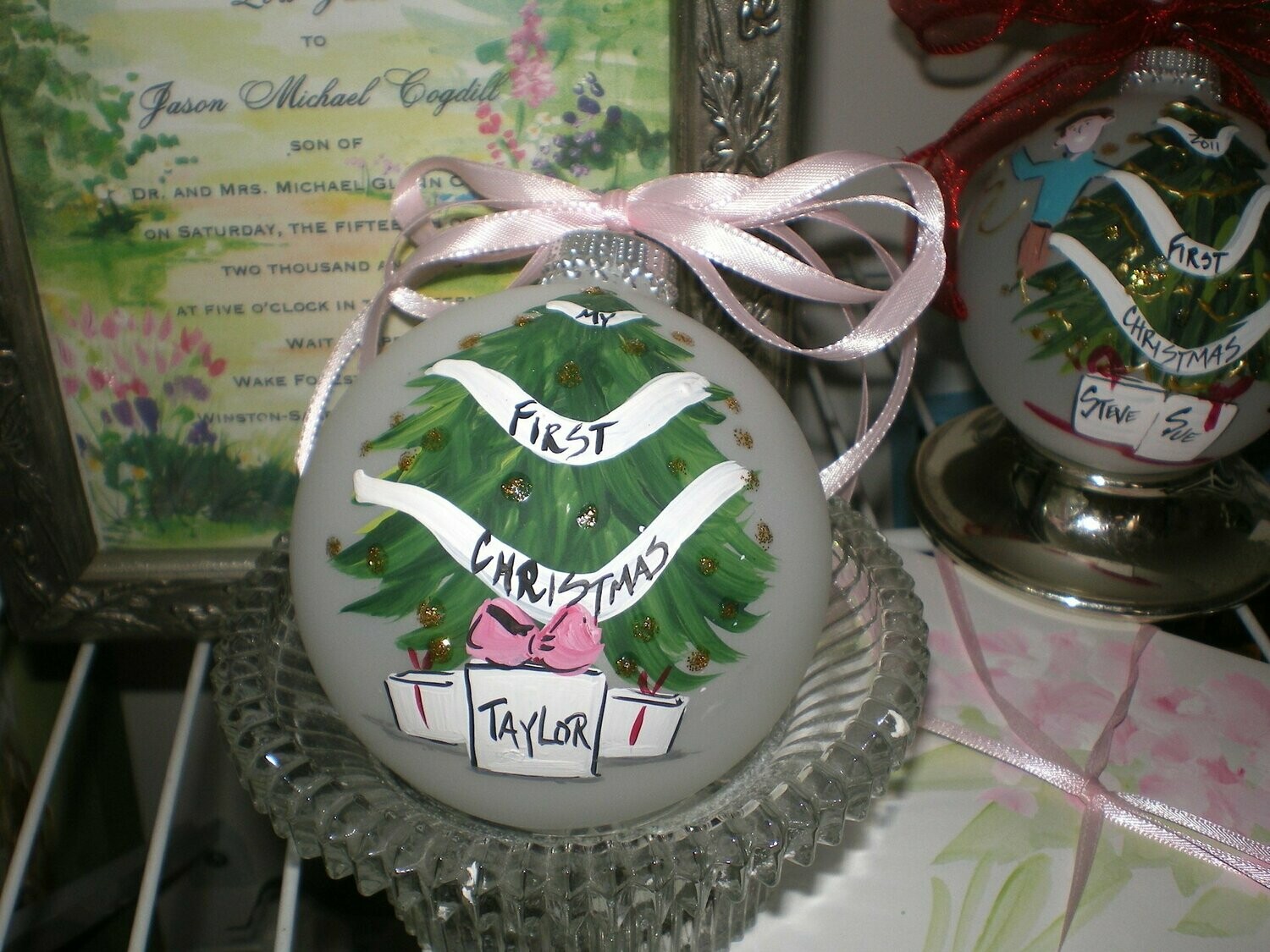 BABY'S FIRST CHRISTMAS ORNAMENT BABY'S FIRST CHRISTMAS ORNAMENT