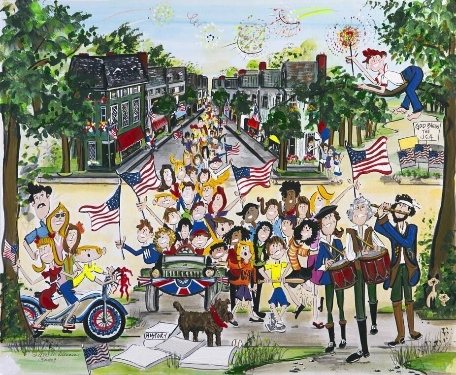 PATRIOTIC PARADE PRINT