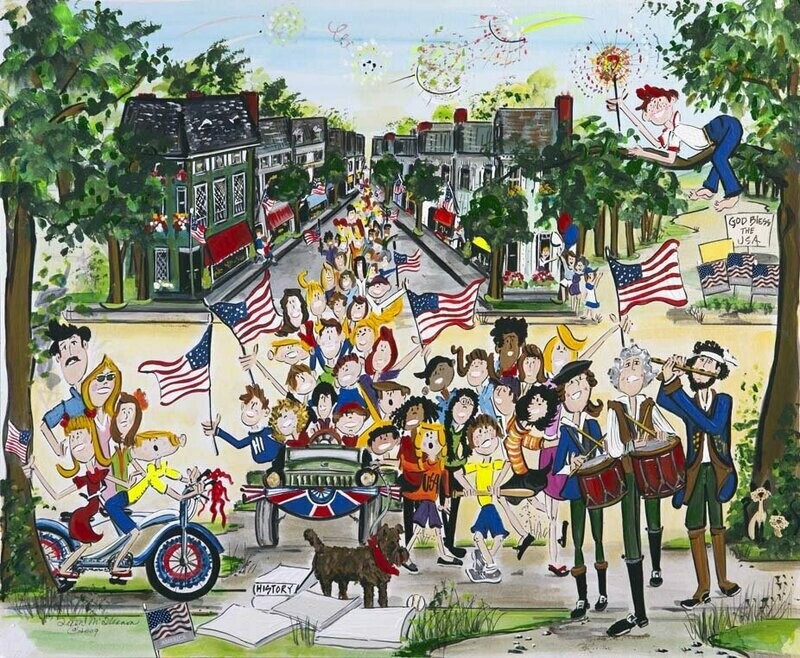PATRIOTIC PARADE PRINT