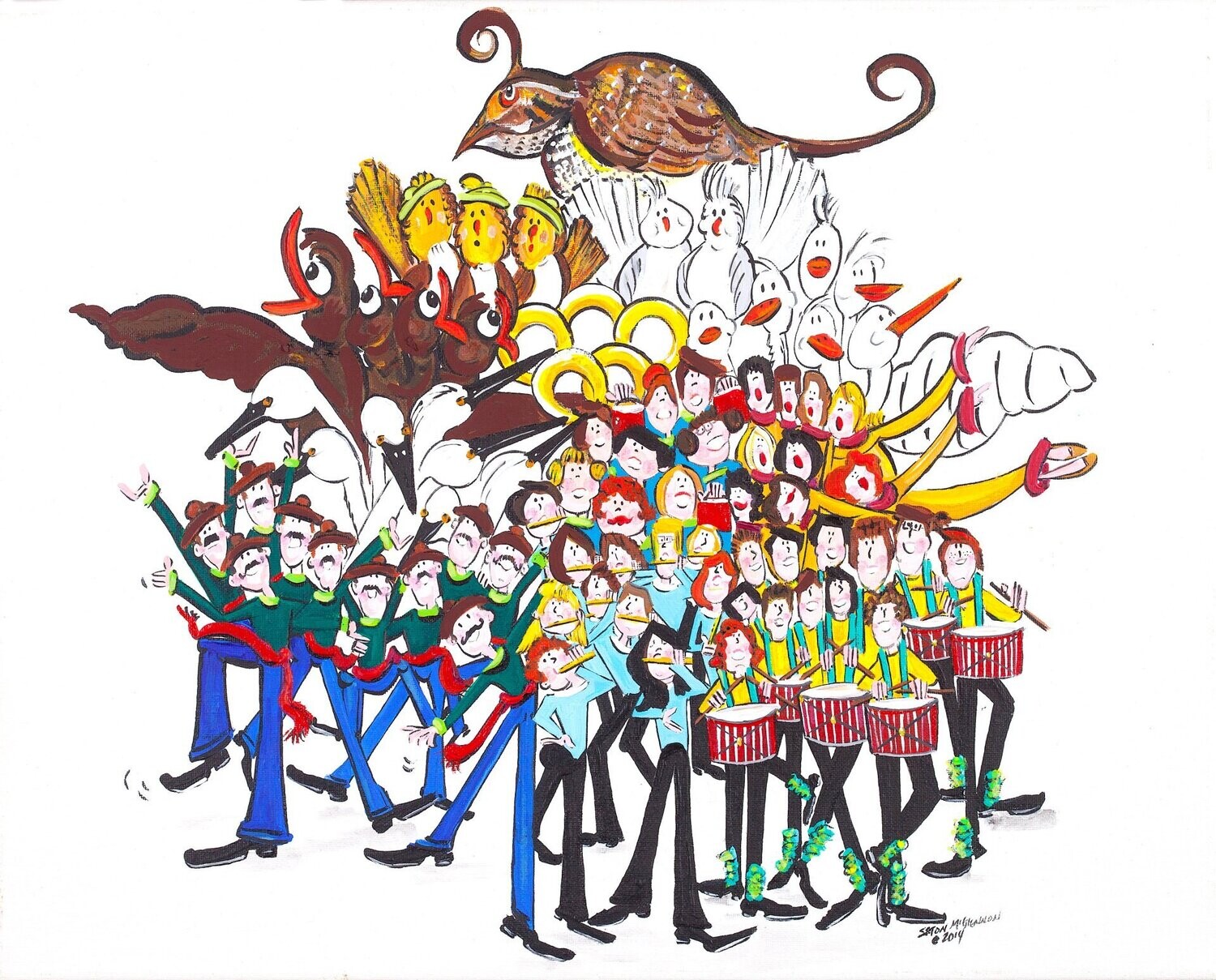 TWELVE DAYS OF CHRISTMAS PRINT