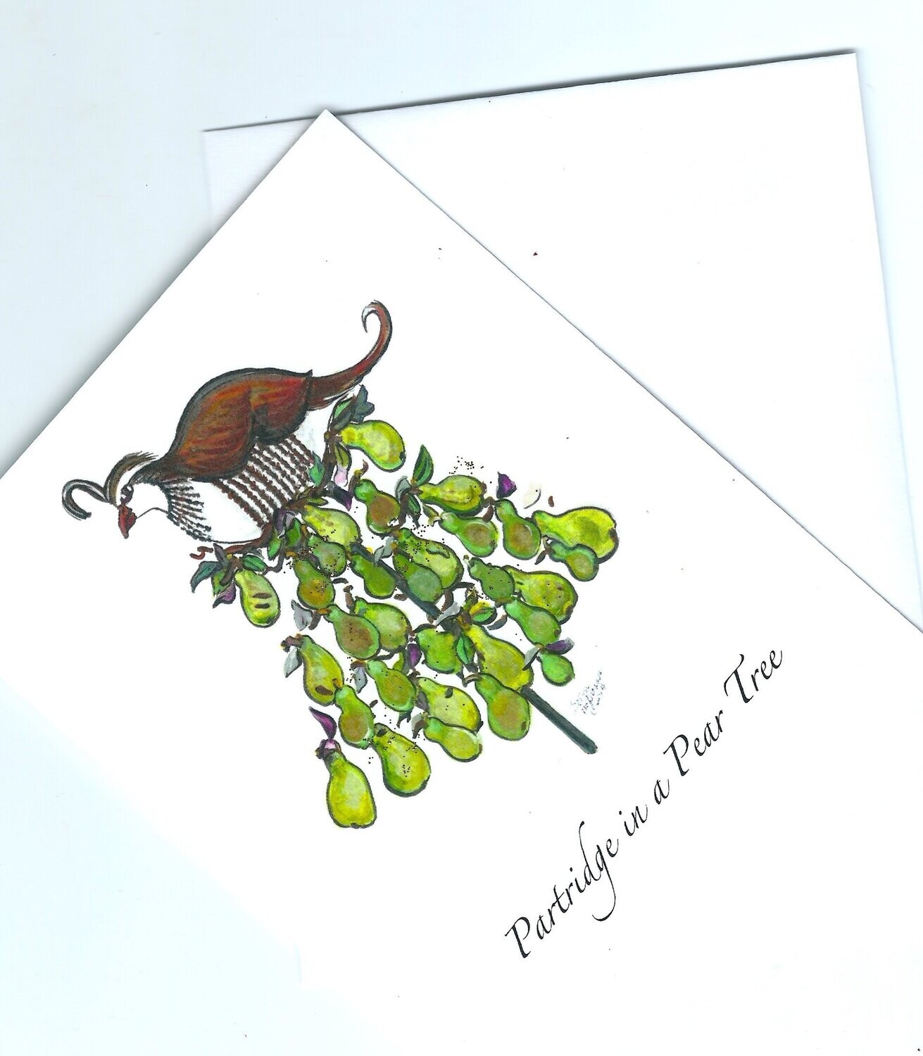 PARTRIDGE IN A PEAR TREE CARD