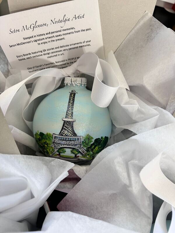 4" HAND PAINTED ORNAMENT