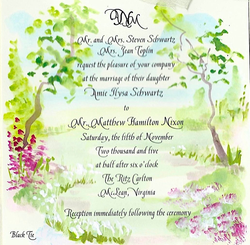 WATERCOLORED INVITATIONS