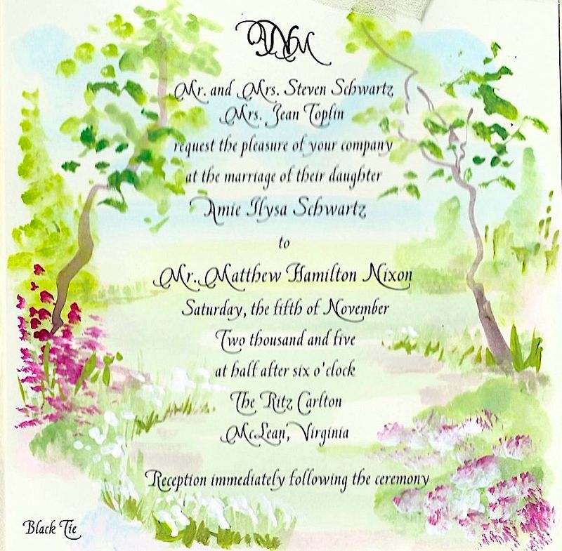 WATERCOLORED INVITATIONS