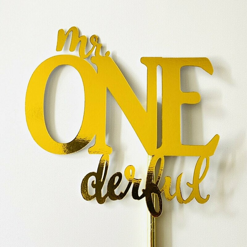 Taarttopper Mr One derful karton