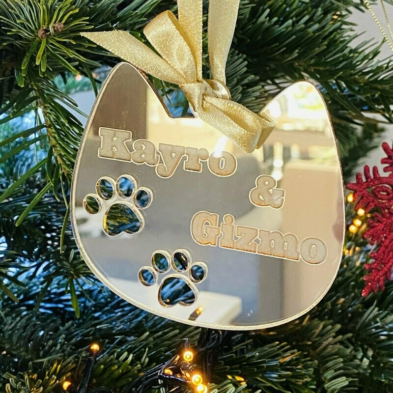 Kerstbal huisdier kat poes