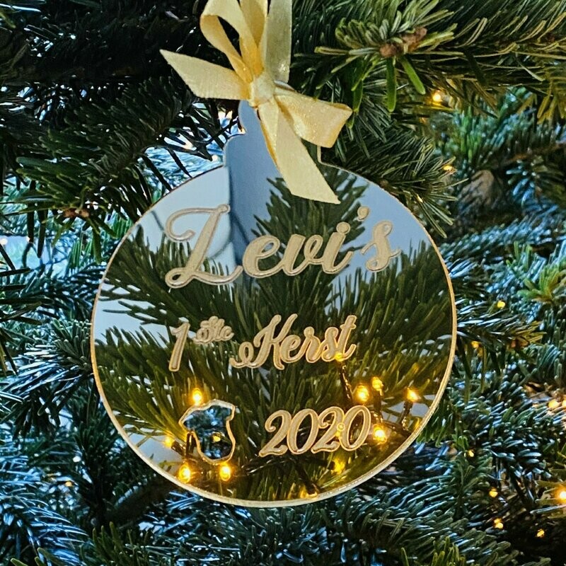 Kerstbal geboorte bal 1e kerst in Nederlandse taal