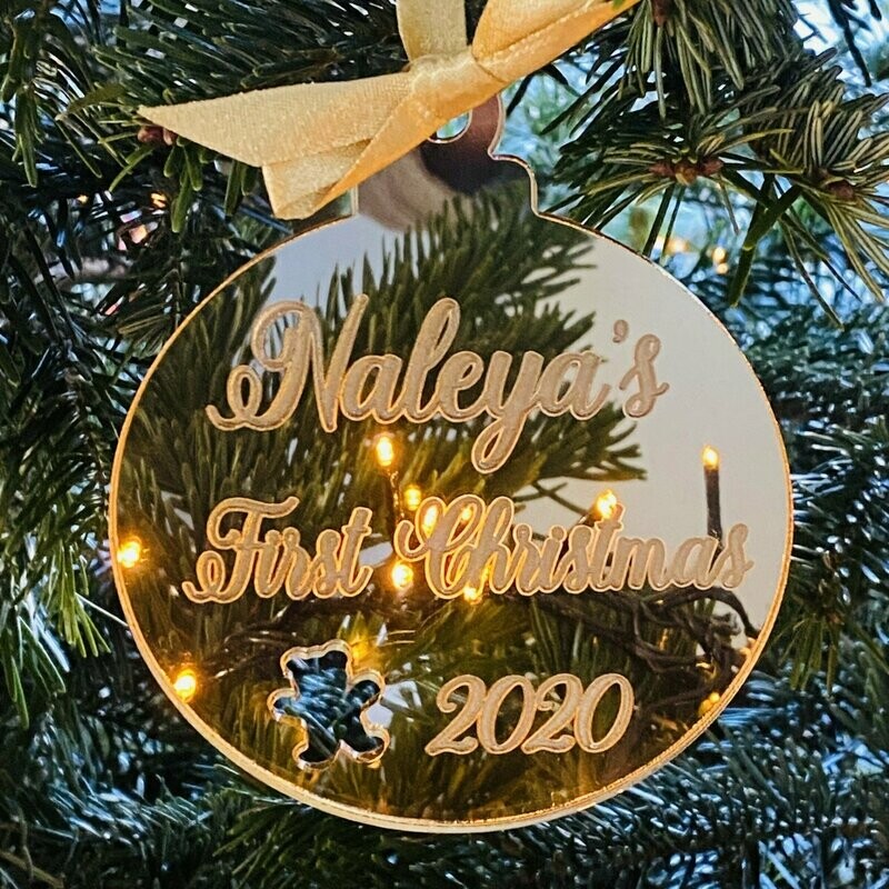 Kerstbal geboorte bal 1e kerst in Engelse taal