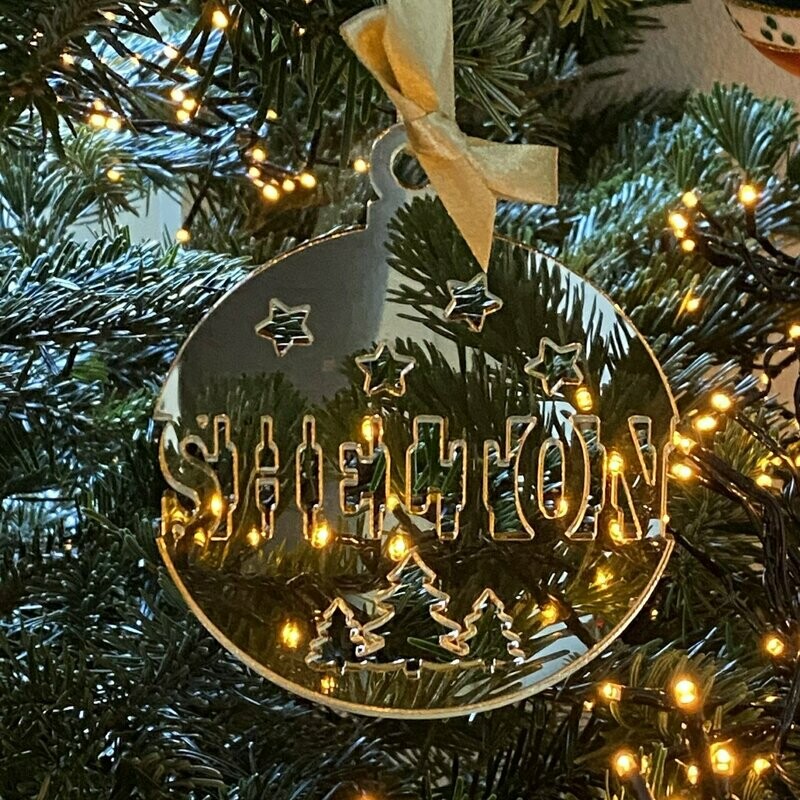 Kerstbal met grote naam