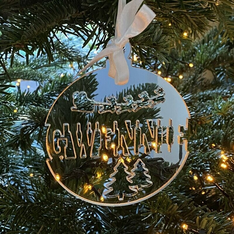 Kerstbal met grote naam
