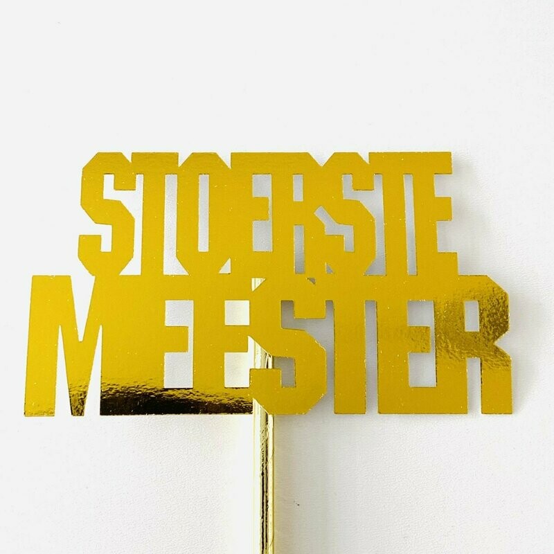 Leraar Meester stoer van karton