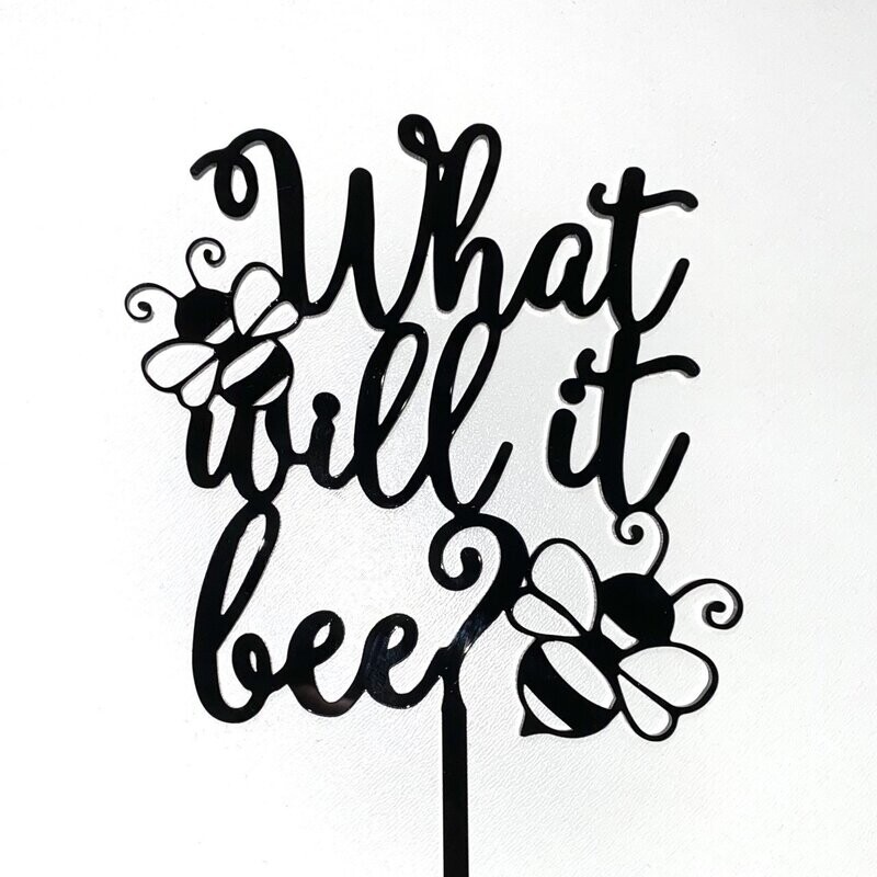 What will it bee taart topper