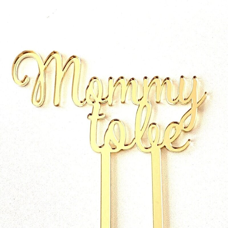 Mommy to be taart topper