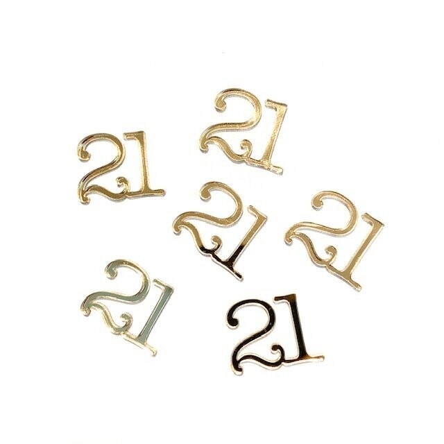 Mini topper getal cijfer 3.5 cm hoog