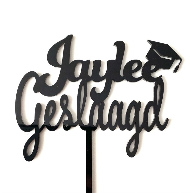 Geslaagd diploma in sierletters