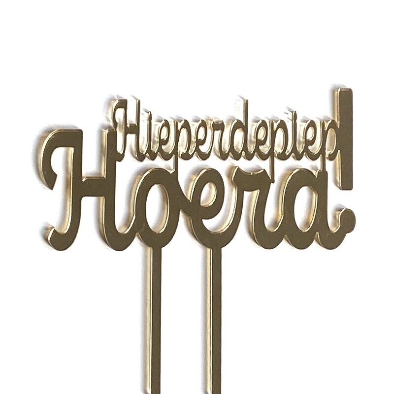 Hieperdepiep Hoera taarttopper